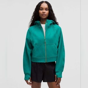 Lululemon Scuba Oversized Full-Zip HoodieSonic Teal / Gold